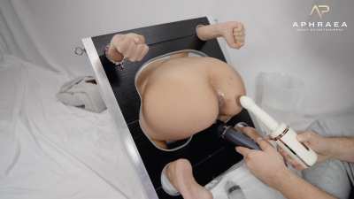 Restrained full with enema and forced to orgasm many times