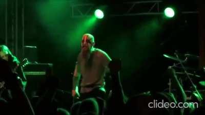 Julia makes a guest appearance during a Goatmoon concert