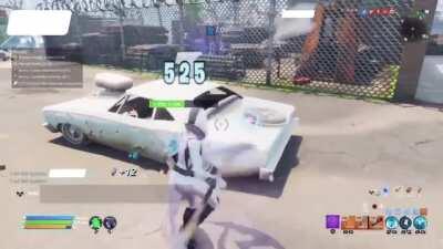 Pickaxe animation still bugged, but it went back to normal in the same match somehow.