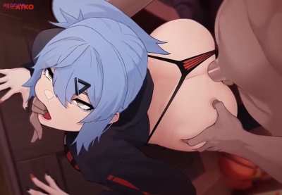 Bubble Butt Curvy Hentai Moaning Doggystyle