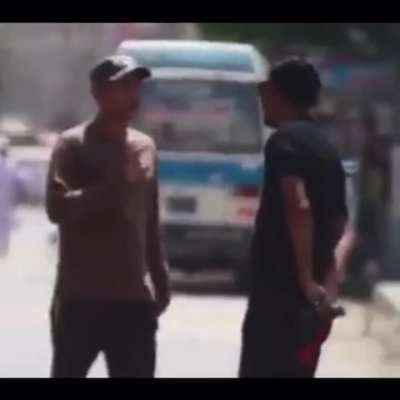 Guy gets jacked up for a stupid prank