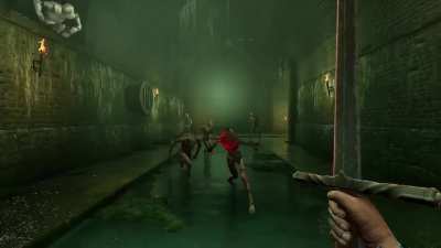 In my game Imperium, zombies in the sewer map spew out of grates in the walls