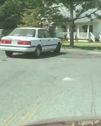 To tow a car