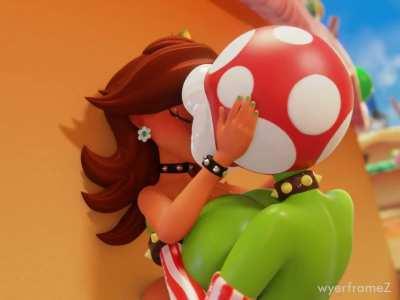 3D Animation Big Ass Big Dick Big Tits Cumshot Futanari Kissing Size Difference Porn GIF by iusetheapp