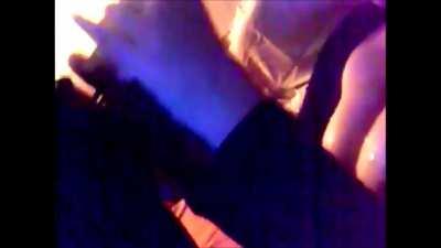 Bad DIY quality but she finishes him off to a REAL explosion (source unknown-retired)