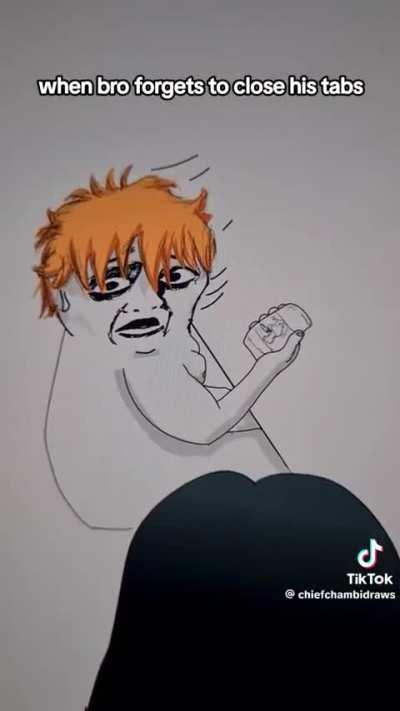 When bro forget to close his tabs 😔