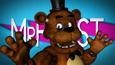 That MrBeast yelling meme but it's Freddy Fazbear (C4D Model by UFMP, rendered and animated by me)