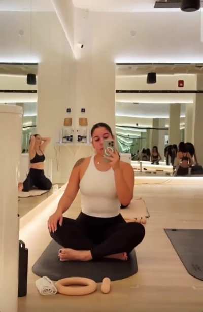 I bet she smells amazing after putting in work