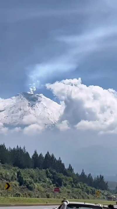 Cotopaxi - a 5,897 m (19,347 ft) high volcano in Ecuador