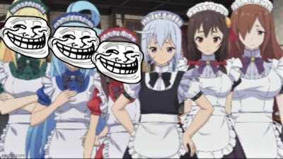 Just the Konosuba harem with suspenceful music nothing to worry about