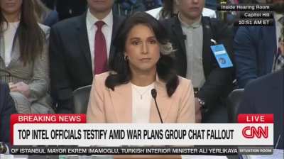 Director of National Intelligence Tulsi Gabbard: 