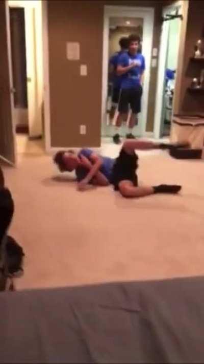 Pulled off a 360 spin slap finisher...