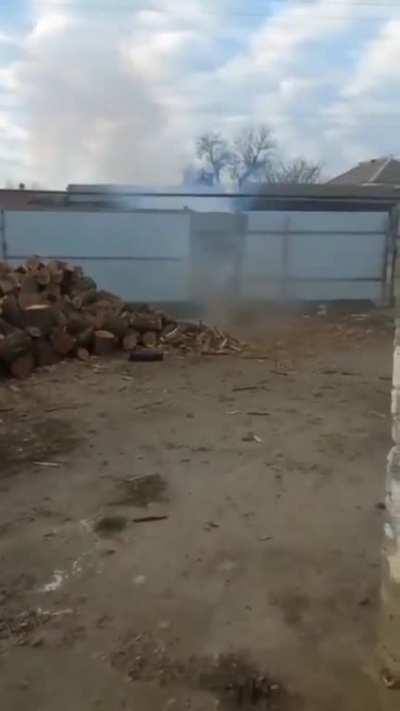 blowing up a log