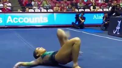 Michigan state University’s Nyah Smith💚🤍🔥🔥🔥🤸‍♀️