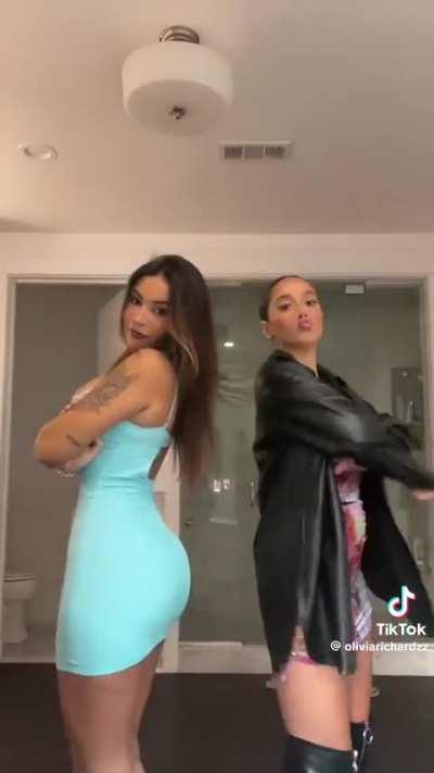 Gabi blue dress with Olivia #2 🍑 (TT)