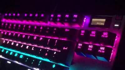 Yesterday I played Skyrim on my keyboard. Today I played Minecraft.