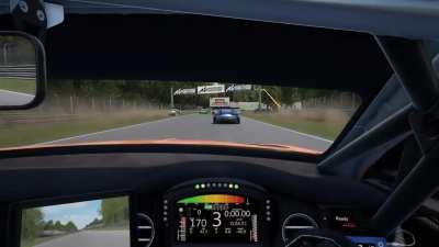 Forgot I was playing ACC and thought I was suddenly playing Subway Surfers.