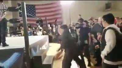 Really gna spit at a child?