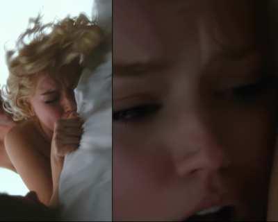 Ana de Armas has you tied to the end of her bed as she moans in pleasure