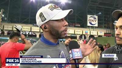 [Highlight] [BREAKING NEWS] Astros Reliever Luis Garcia MIGHT celebrate the WS win at a Waterpark.