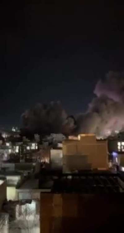 The most powerful explosion of the last few nights in Bukan, Iran
