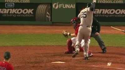 One baseball Two injured hands, that's gotta hurt