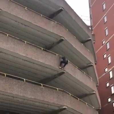 When you gotta escape cops but can't get a vehicle so you gotta go stealth