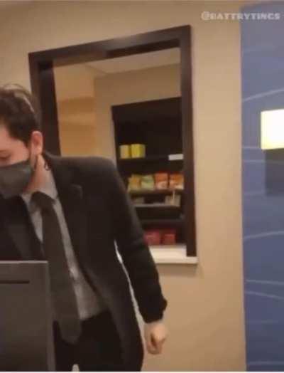 POS harasses an employee till he breaks down