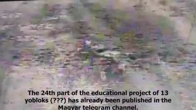 Teaser of Magyar's newest drone compilation video (translated to english using deepL). Shows a Russian soldier throwing a TM-62 at an FPV. YT link in comments