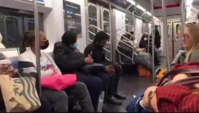 Rabbi gives barefoot homeless man on Subway a pair of shoes