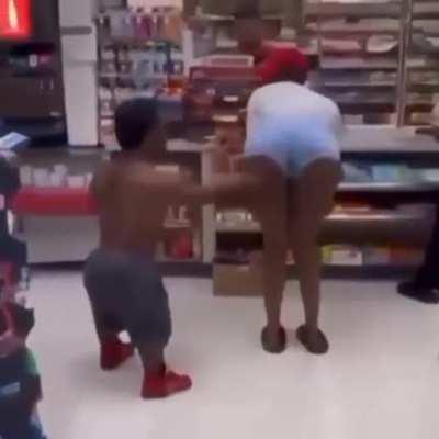 He smacked the wrong ass.