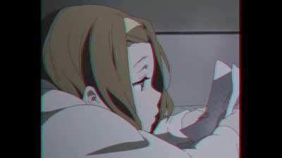 ritsu receives a letter but its lofi (oc)