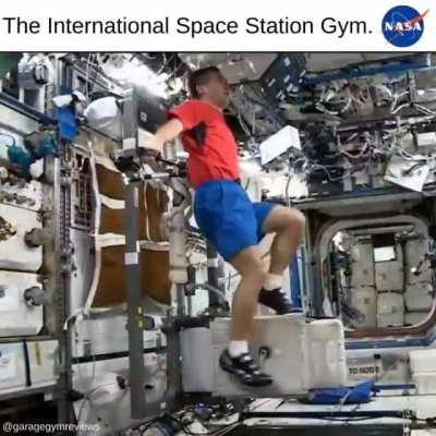 Working out in the International Space Station