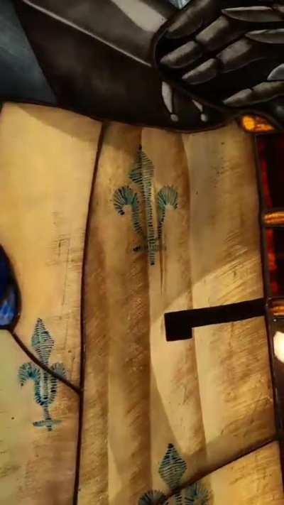 I Finished Soldering My Joan of Arc Stained Glass Window After Almost 2 years In The Making (need to frame and polish next)