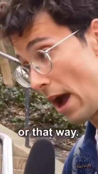 'That way' is the only way for him