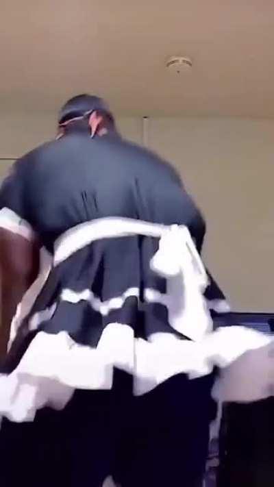 Cute maid girlfriend