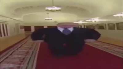 Me walking up to school when my mom drives me there instead of taking the bus