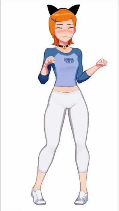 Gwen doing the sad car dance