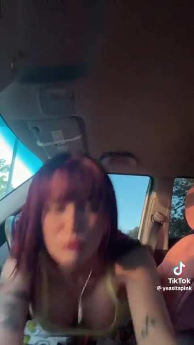 That fckn back arch in the car 