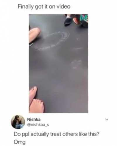 Being treated like this