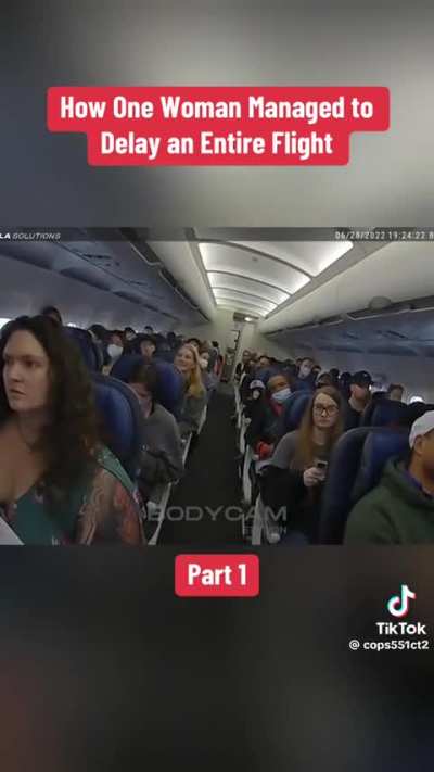 Entitled Karen delays entire flight.