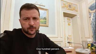 President Zelensky 'The main word today is justice, for our state and our people who suffered losses due to Russian aggression' - Latest Address. 31/03/23. Duration 2m05. English Subtitles.