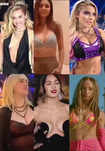Who would be the hottest fuck? How would your night look like? - Miley Cyrus, Victoria Justice, Alexa Bliss, Billie Eilish, Olivia Rodrigo, Sasha Banks