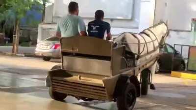 Abastecimento de cavalo!