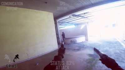 I was invited to play a T-800 in a terminator based game. AK gbbr + 2 d'eagles + 40mm. full video in the comments.