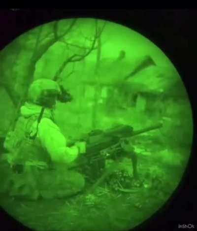 Ukrainian SOF and MK19 in a night fighting 