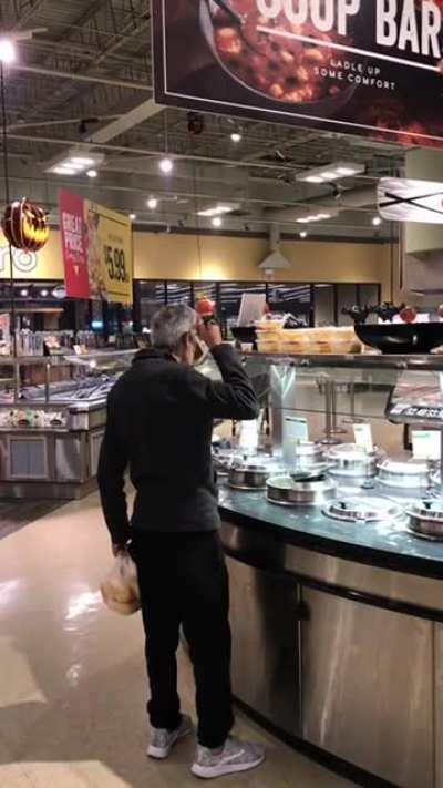 Imagine going to a salad bar to get lunch and seeing this