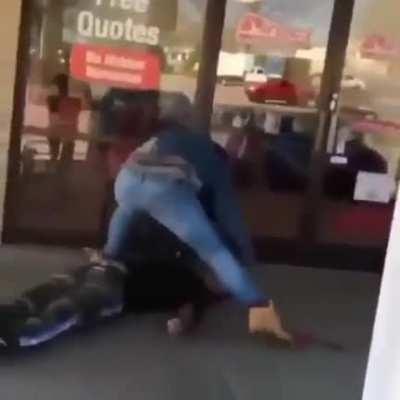 Doing a sucker punch 