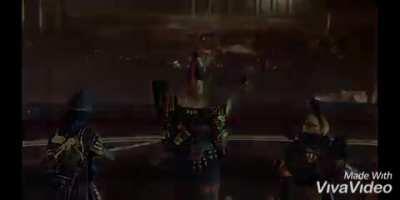 Playing the melodica to welcome the new season