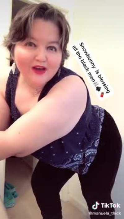 Snowbunny blesses all the black men 🐰